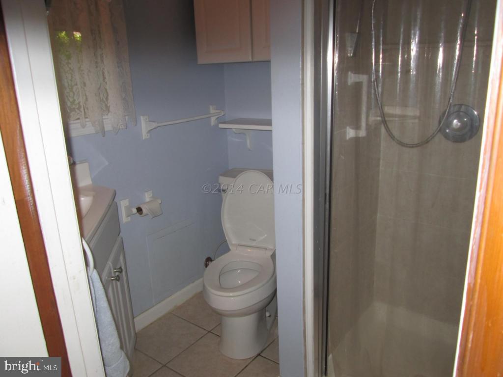 165 Windjammer Road Berlin, MD 21811 - Photo 18 of 26 a bathroom with a toilet and a glass door shower