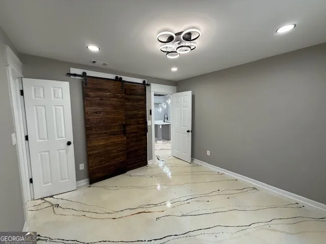 a view of an empty room