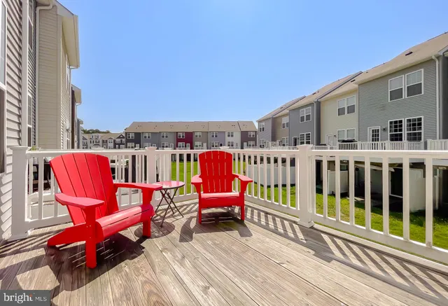 a outdoor view with a sitting space