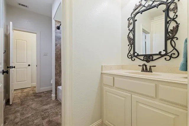 a bathroom with a sink