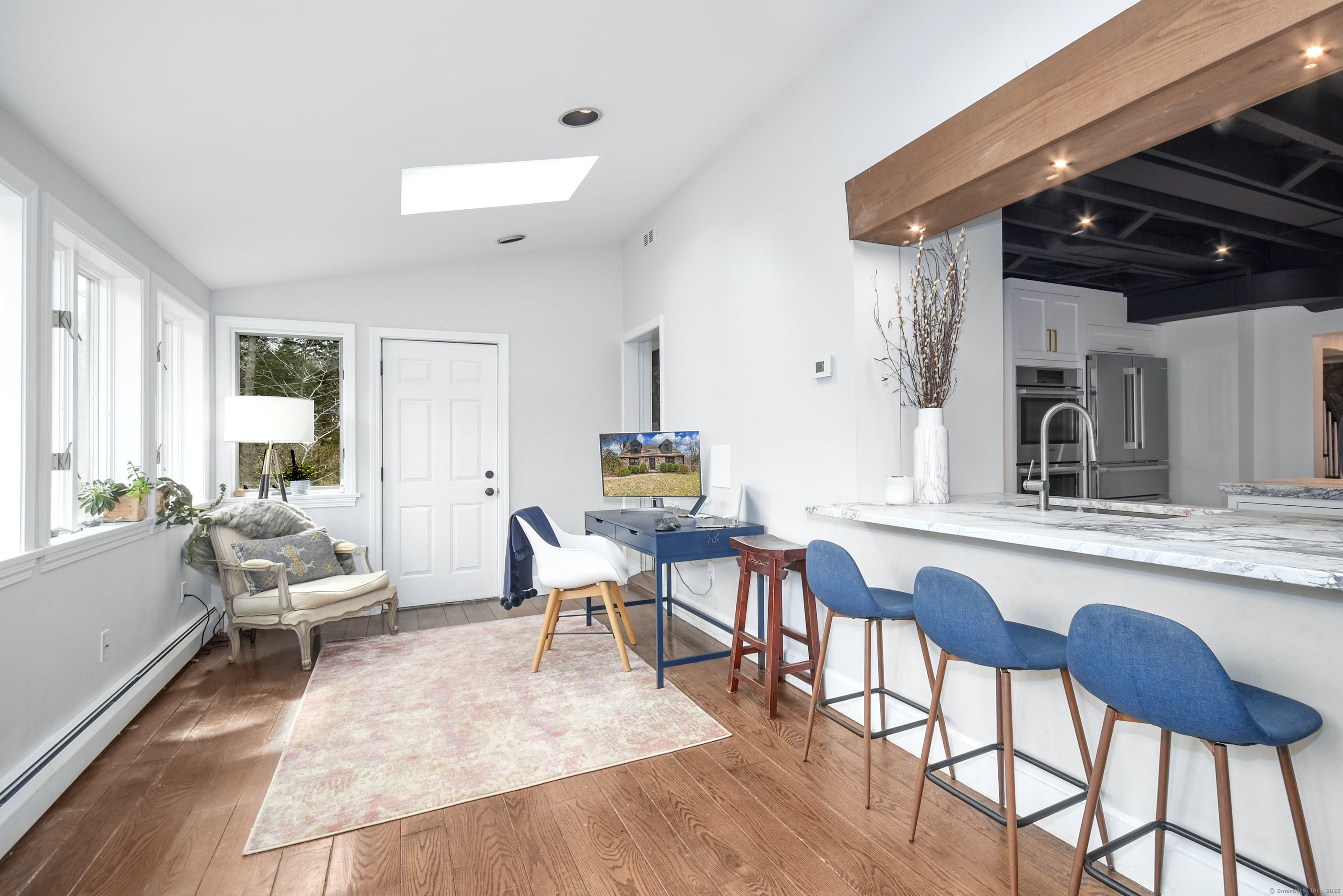 24 Cartbridge Road Weston, CT 06883 - Photo 11 of 27 The light filled Sun Room provides additional seating and offers an ideal place for a play room, sitting room, or additional office/study area.