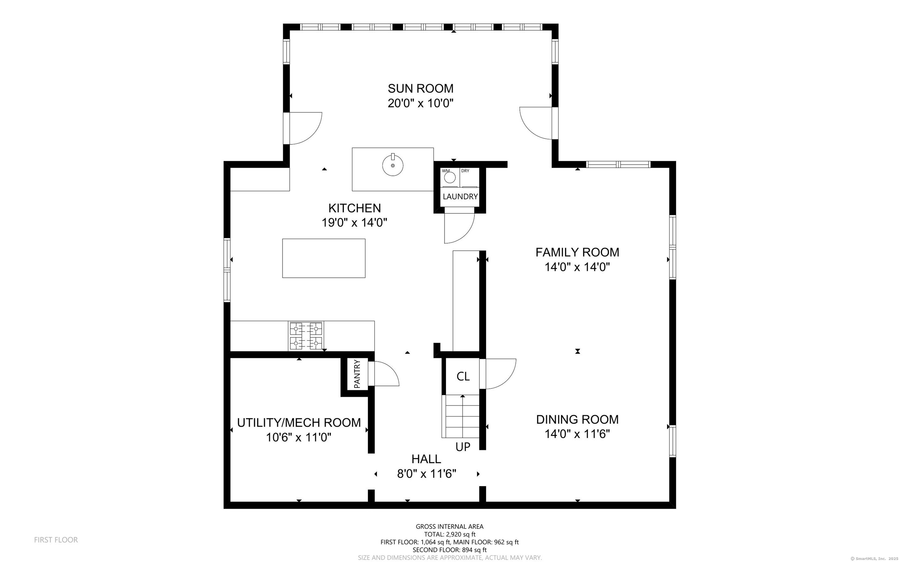 24 Cartbridge Road Weston, CT 06883 - Photo 25 of 27 First Floor Floor Plan.