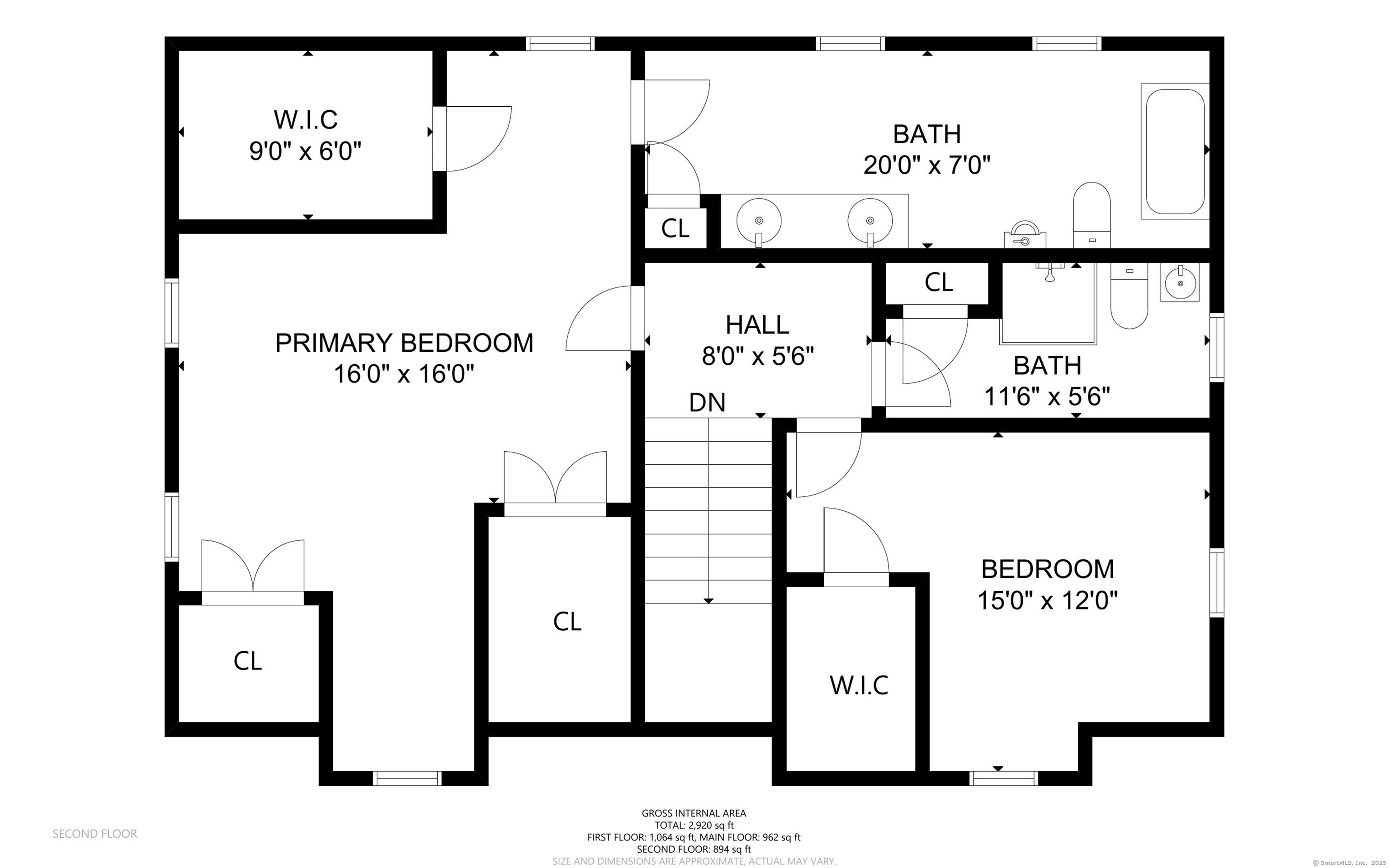 24 Cartbridge Road Weston, CT 06883 - Photo 27 of 27 Upper Level Floor Plan.