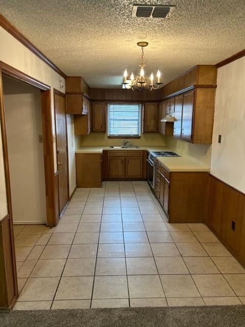 6111 38th Street, Unit B Lubbock, TX 79407 - Photo 4 of 9 a large kitchen with a counter space a sink and stainless steel appliances