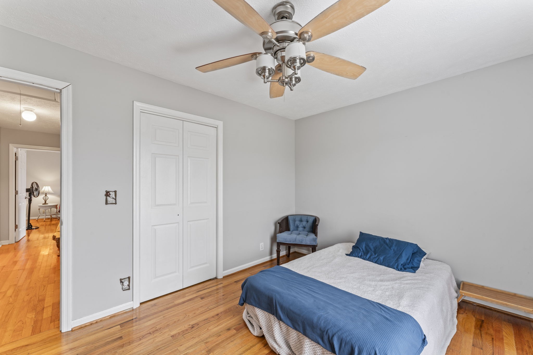 3591 April Lane Murfreesboro, TN 37130 - Photo 25 of 38 a bedroom with bed and a chandelier