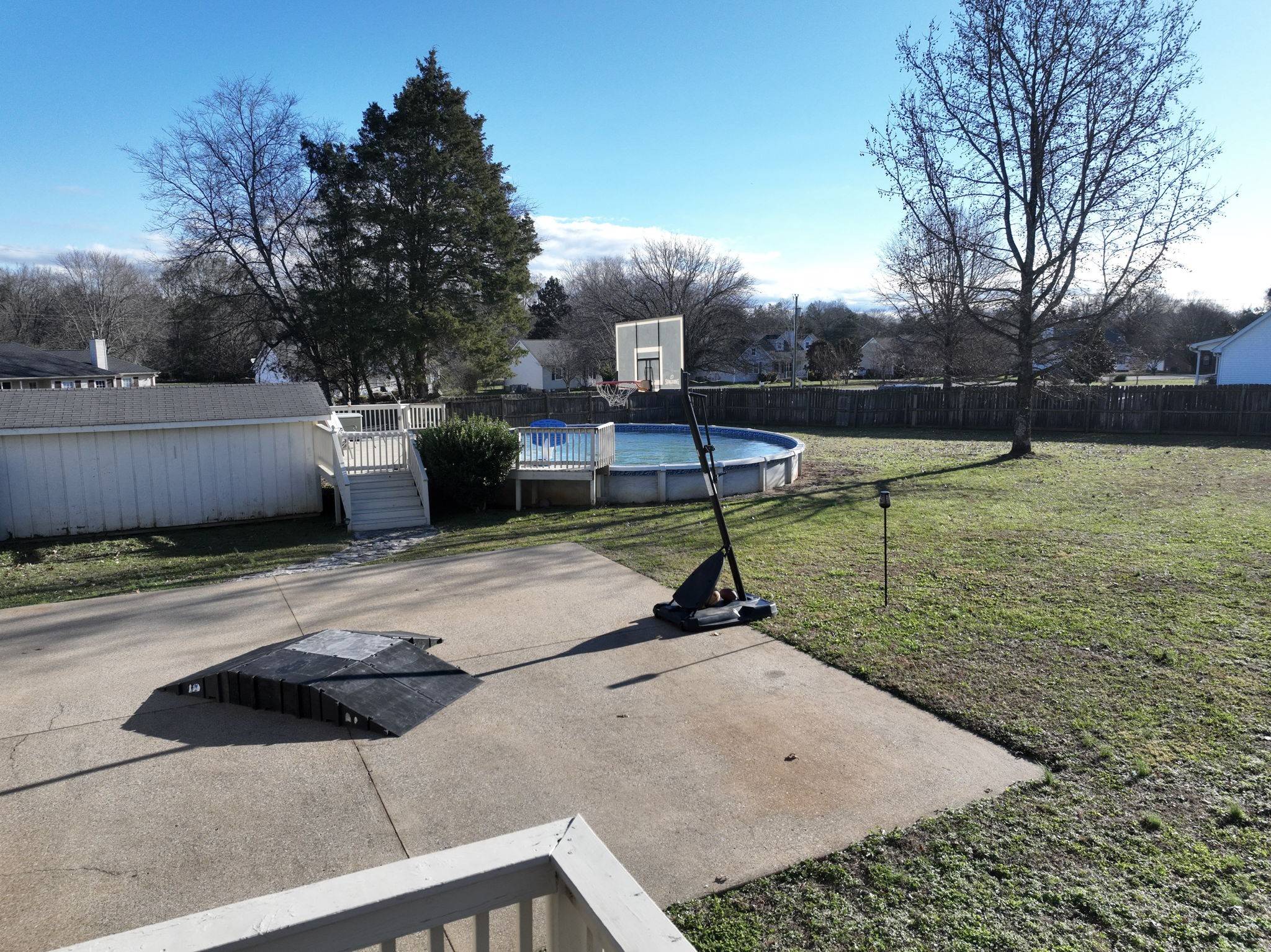 3591 April Lane Murfreesboro, TN 37130 - Photo 32 of 38 a view of a tennis ground with large trees