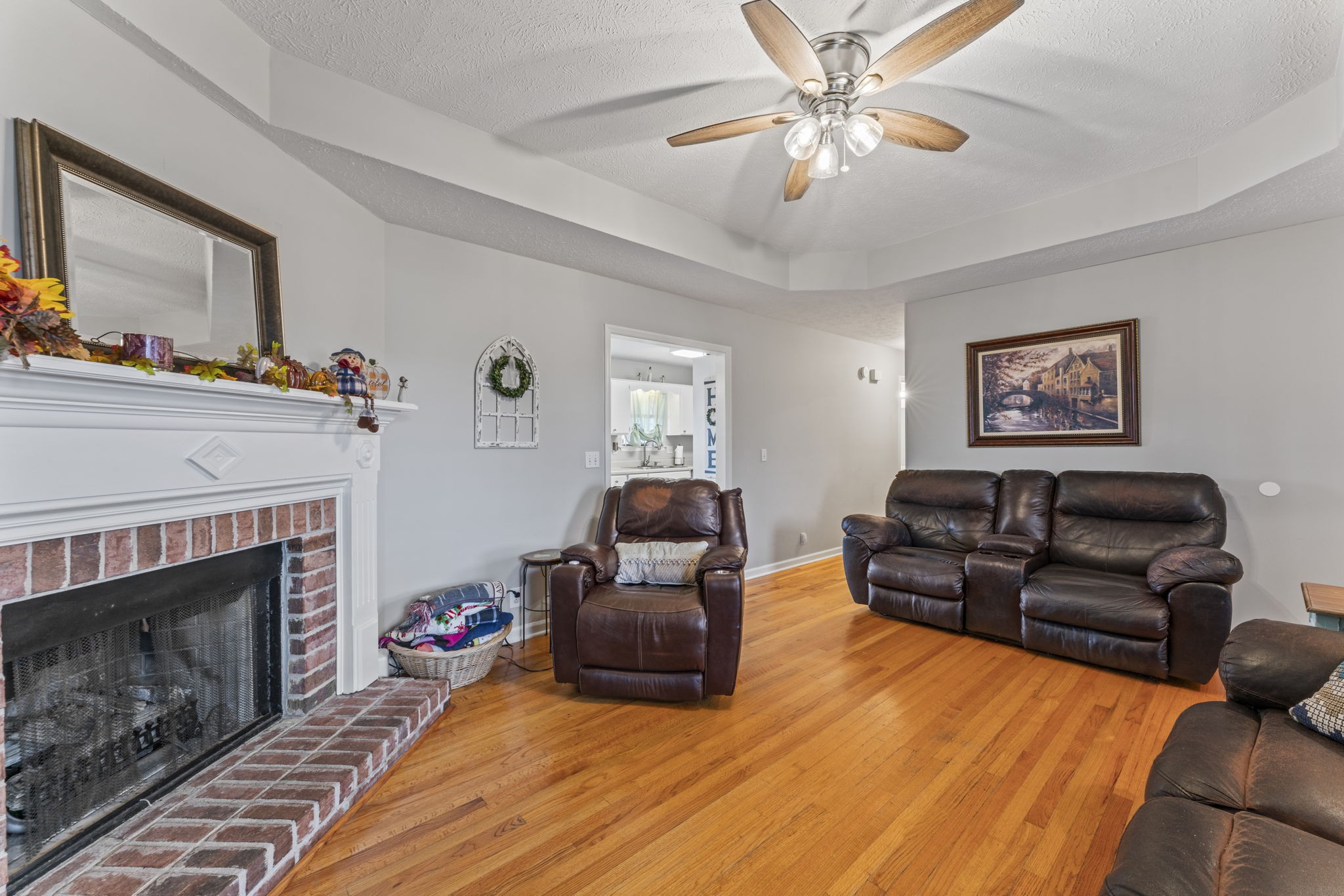 3591 April Lane Murfreesboro, TN 37130 - Photo 7 of 38 a living room with furniture and a fireplace