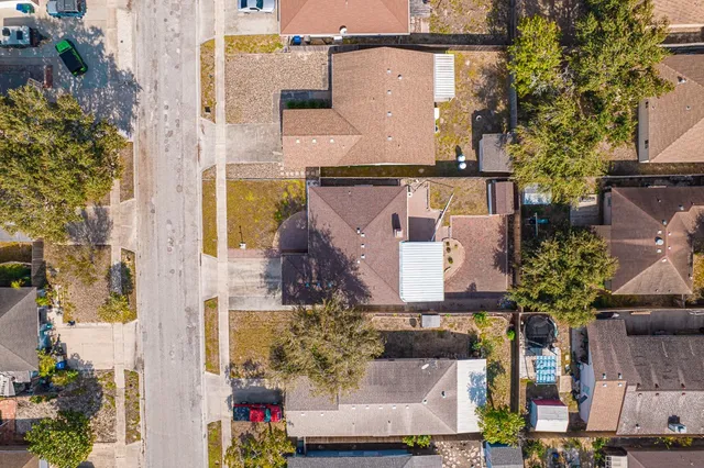 front view of a house with a street