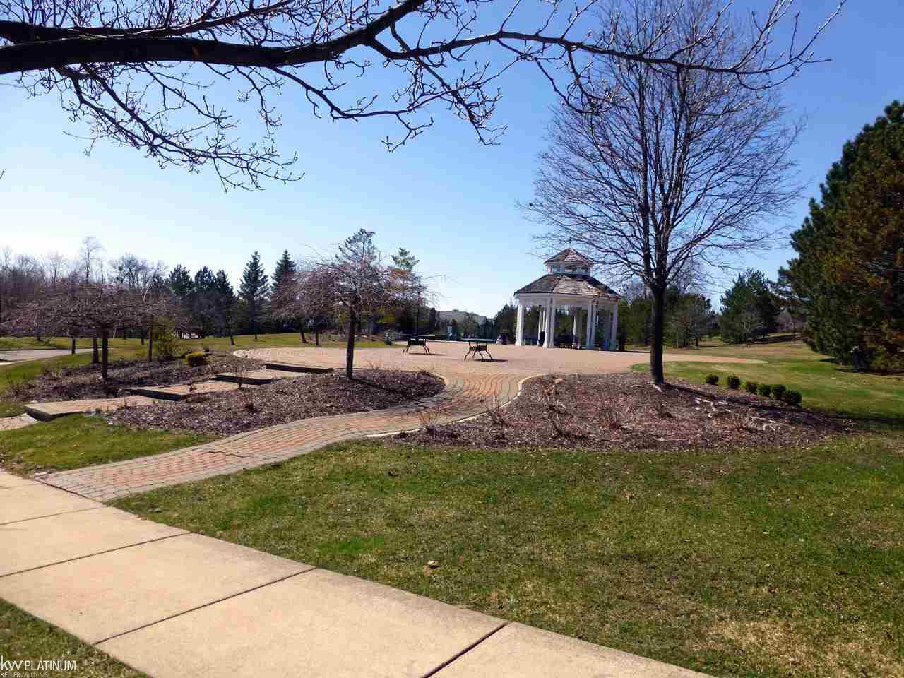 3643 Oakmonte Boulevard Rochester, MI 48306 - Photo 24 of 47 Sidewalk leading in from main entrance with paver walkways to community gazebo