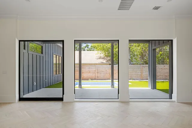 a view of an empty room