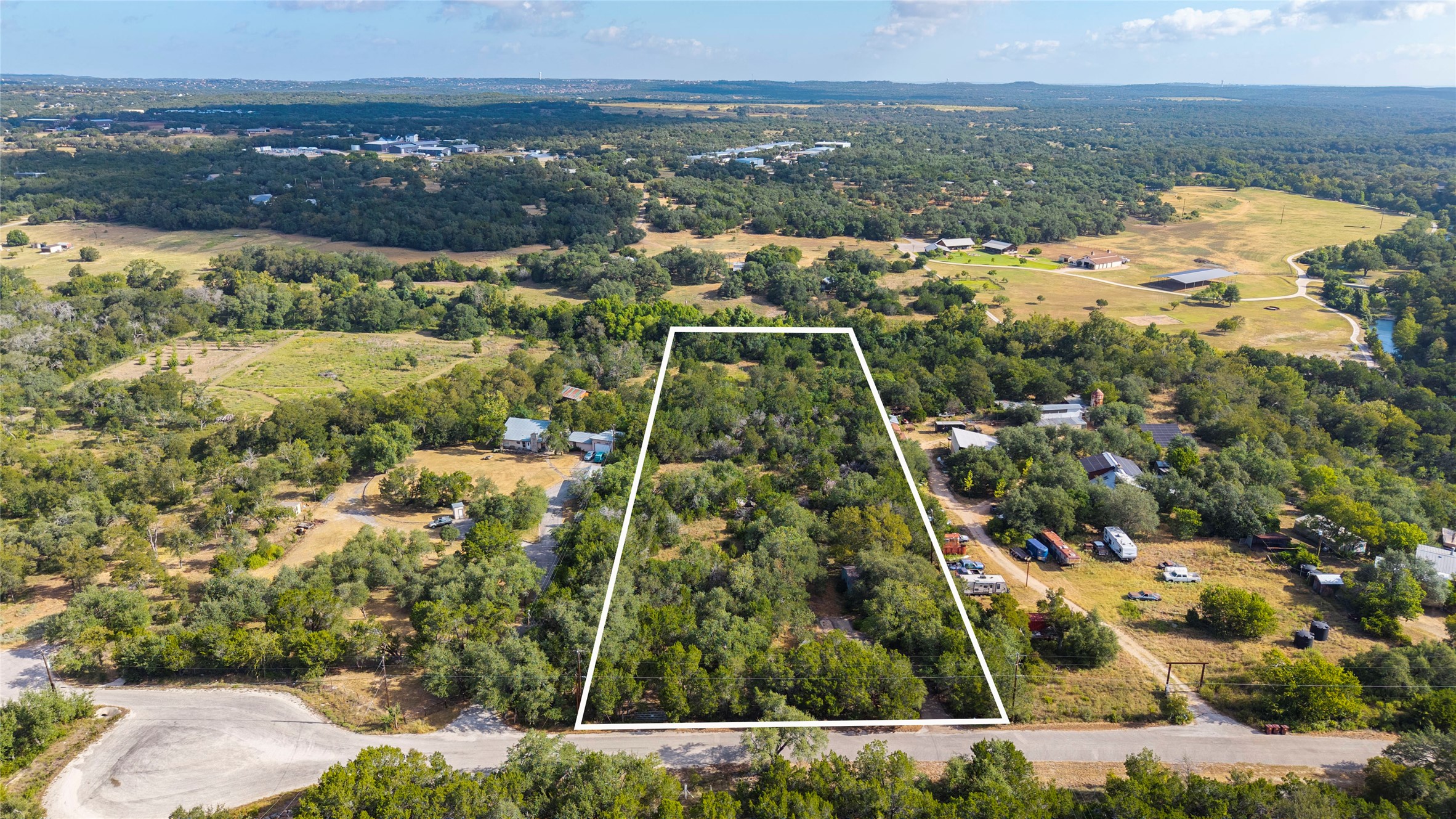 12716 Pauls Valley Road Austin, TX 78737 - Photo 1 of 10 Aerial view from street