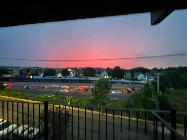 a view of city and a lake