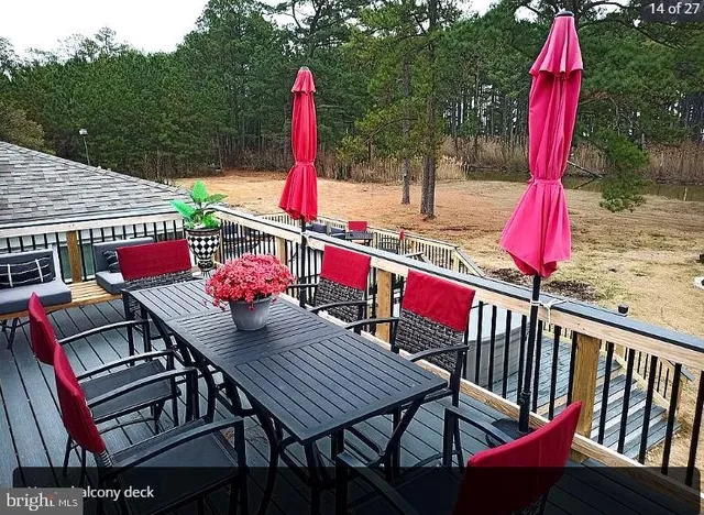 a view of a roof deck
