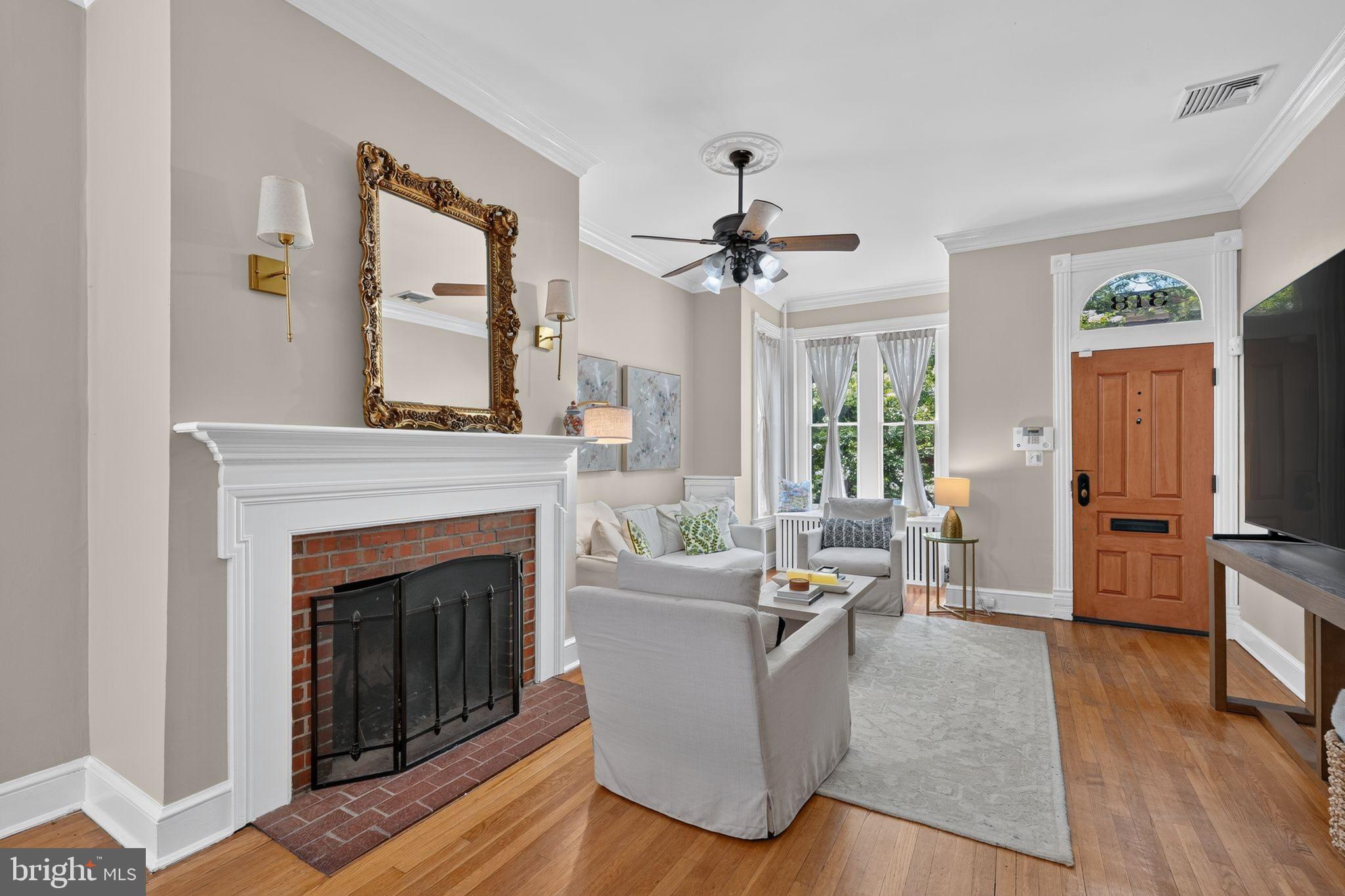 318 3rd Street Southeast Washington, DC 20003 - Photo 3 of 15 Spacious living & dining room