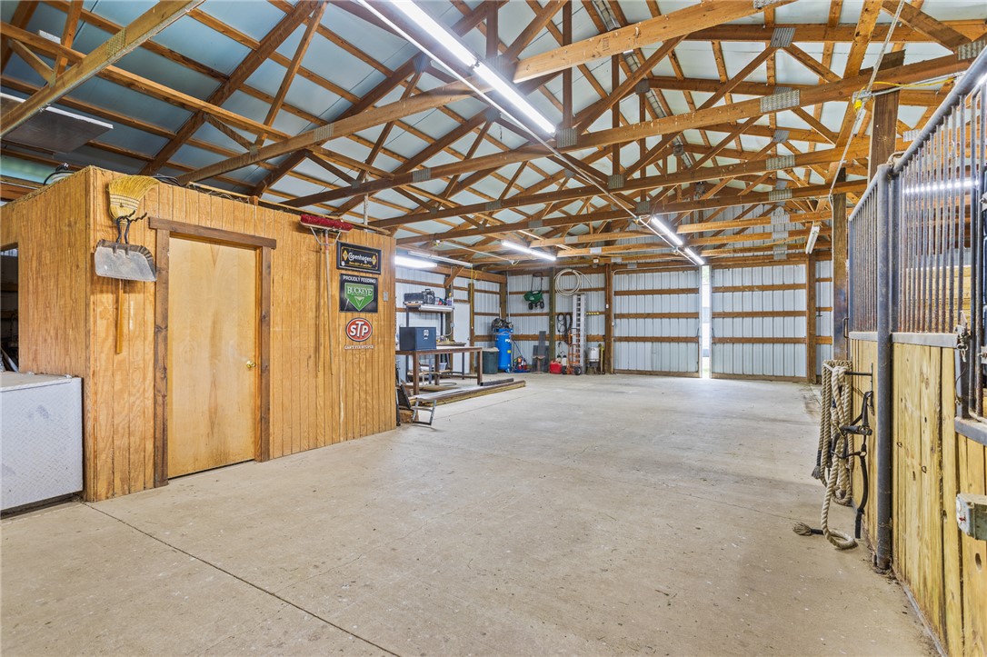 4222 Ramsey Road Springfield, OH 45502 - Photo 72 of 79 This spacious barn offers a versatile environment for various uses with its robust construction.