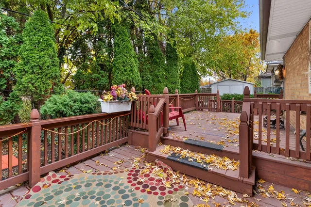 a view of a wooden bridge