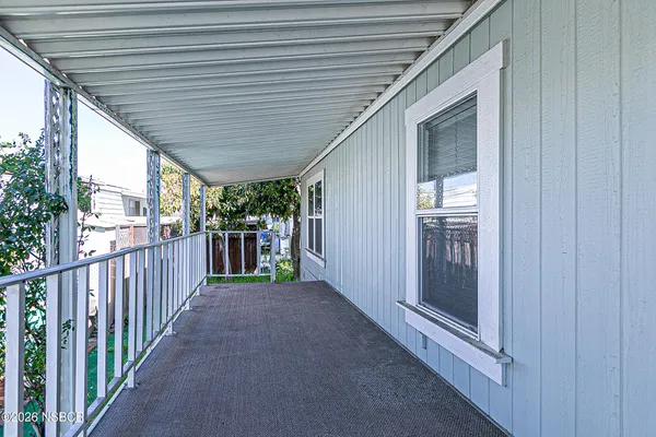 a view of a porch