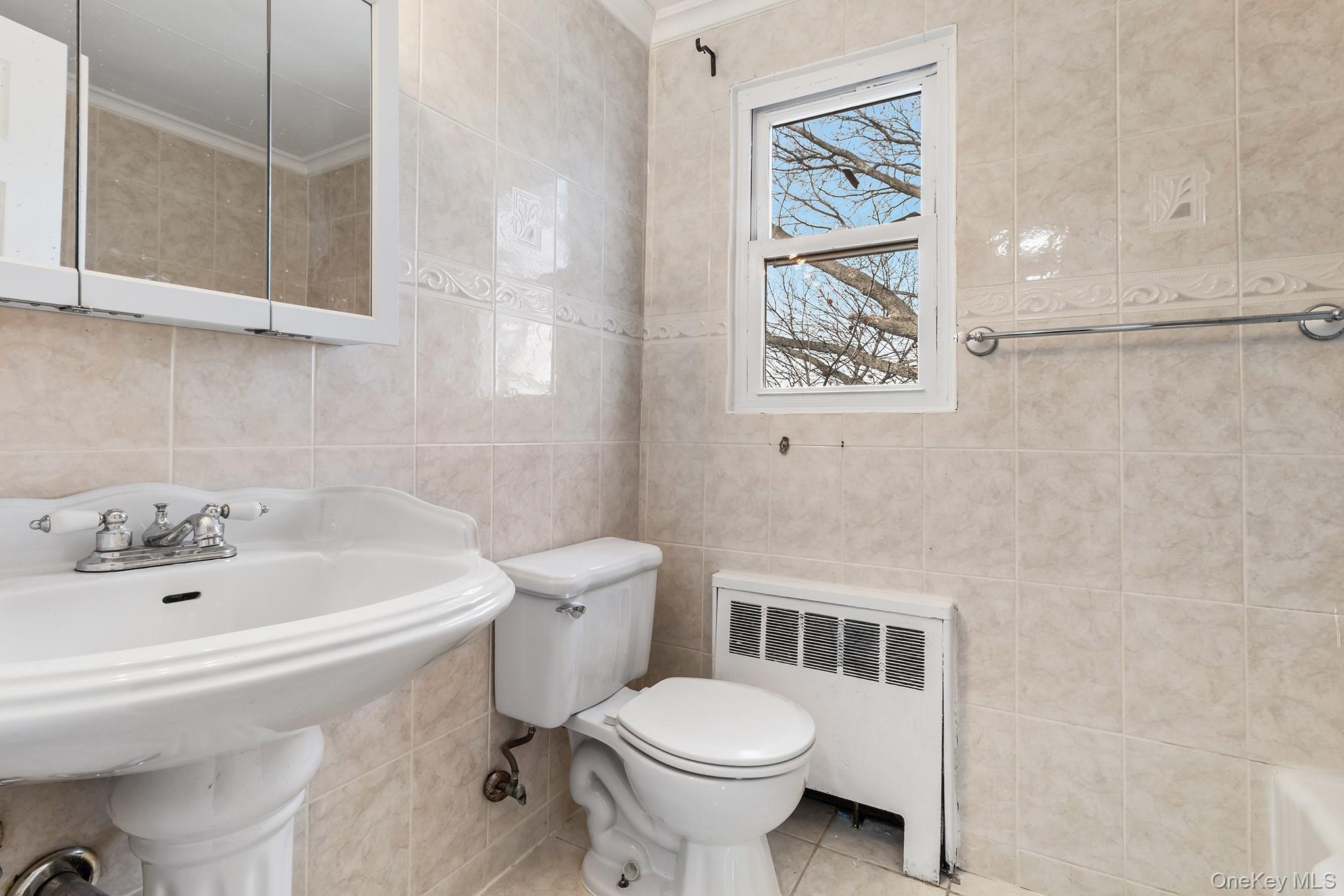 119 Osborne Road West Hempstead, NY 11552 - Photo 25 of 34 a white toilet sitting next to a bathroom sink