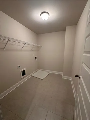 a view of a room with an empty space