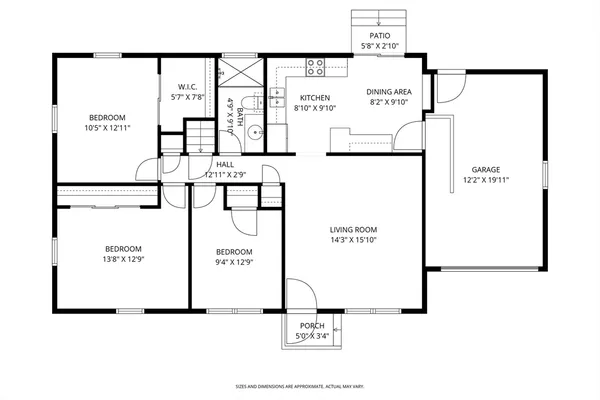 an aerial view of a gym equipment and wooden floor