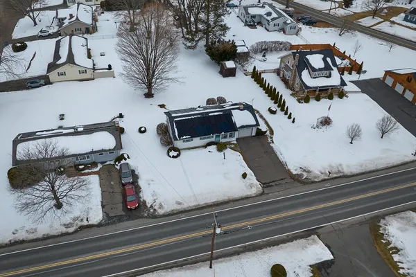 a view of a city with lake