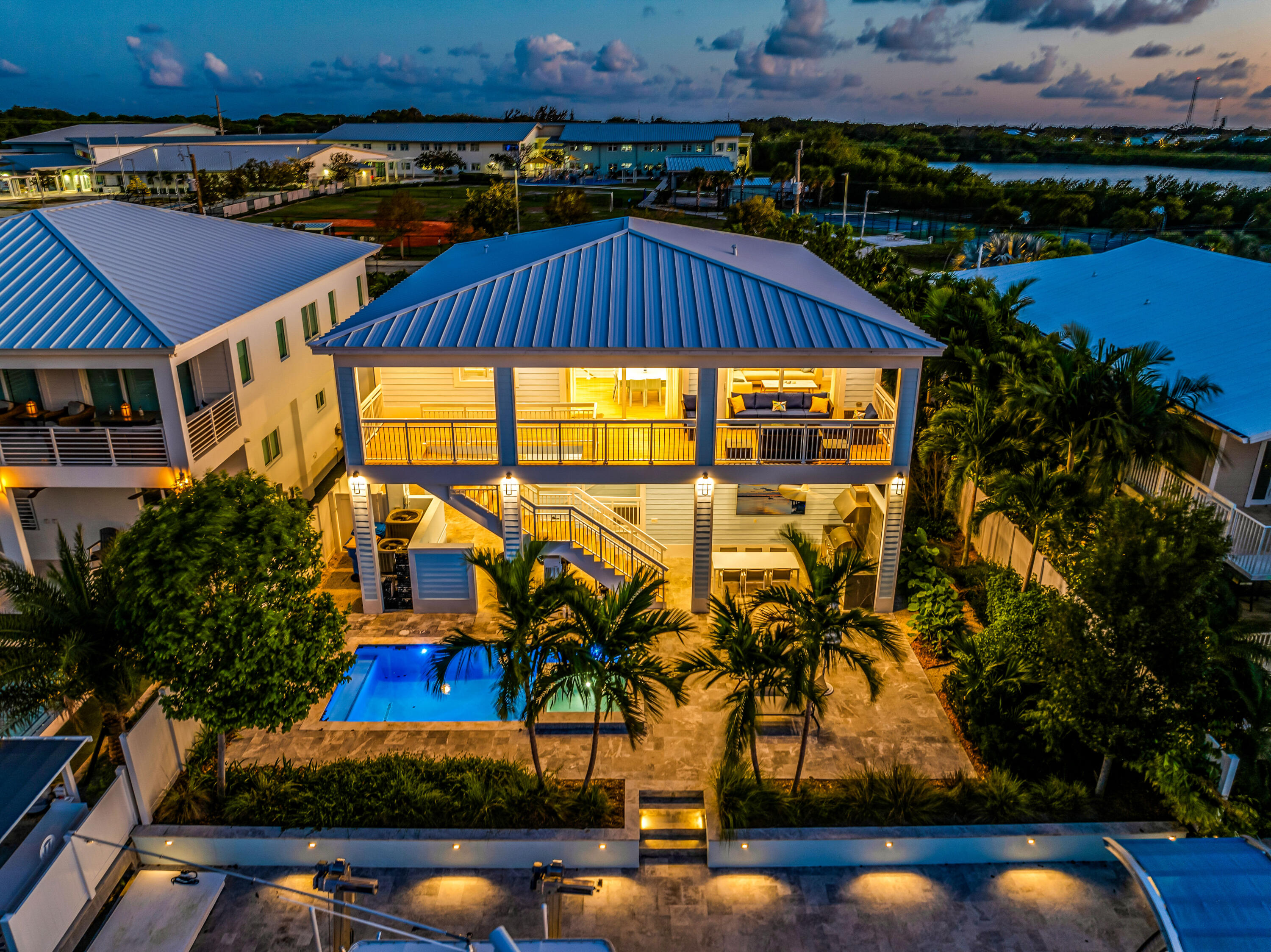121 Lake Road Tavernier, FL 33070 - Photo 3 of 70 Twilight - Canal View