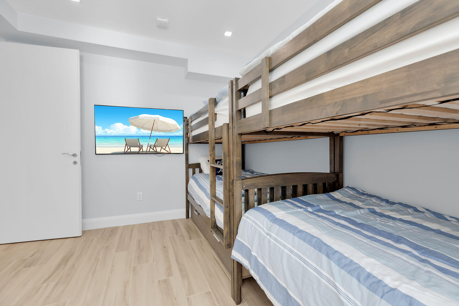 121 Lake Road Tavernier, FL 33070 - Photo 33 of 51 a bedroom with a bed and a view of kitchen