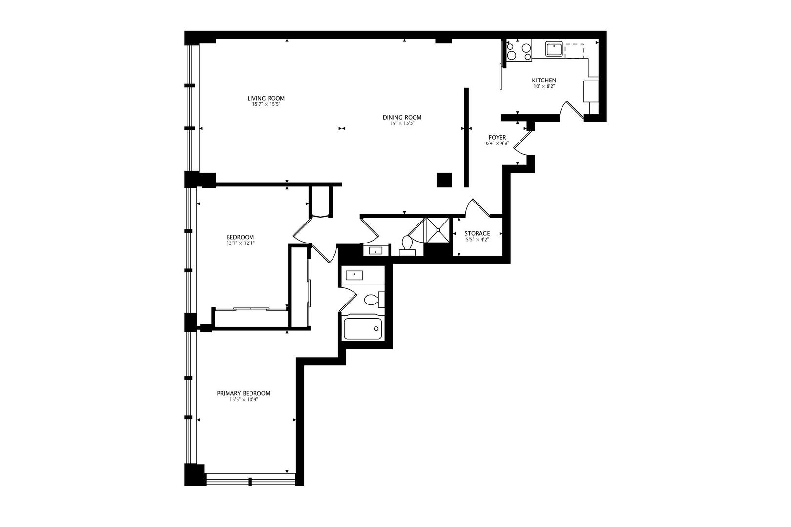 2400 North Lakeview Avenue, Unit 1708 Chicago, IL 60614 - Photo 50 of 50 a picture of floor plan
