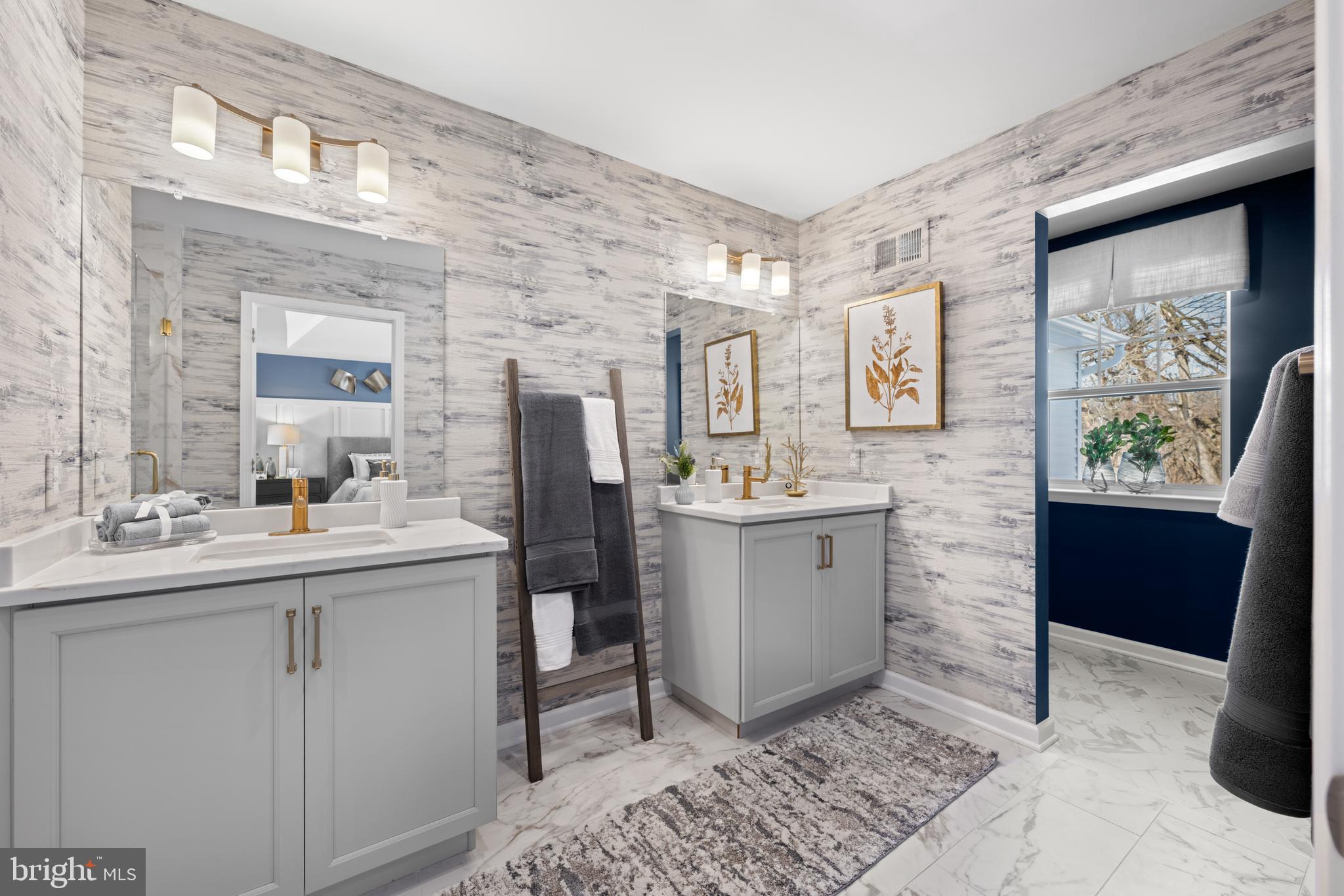 156 Bancroft Road, Unit CARLTON Kennett Square, PA 19348 - Photo 15 of 47 a bathroom with a sink a toilet and mirror