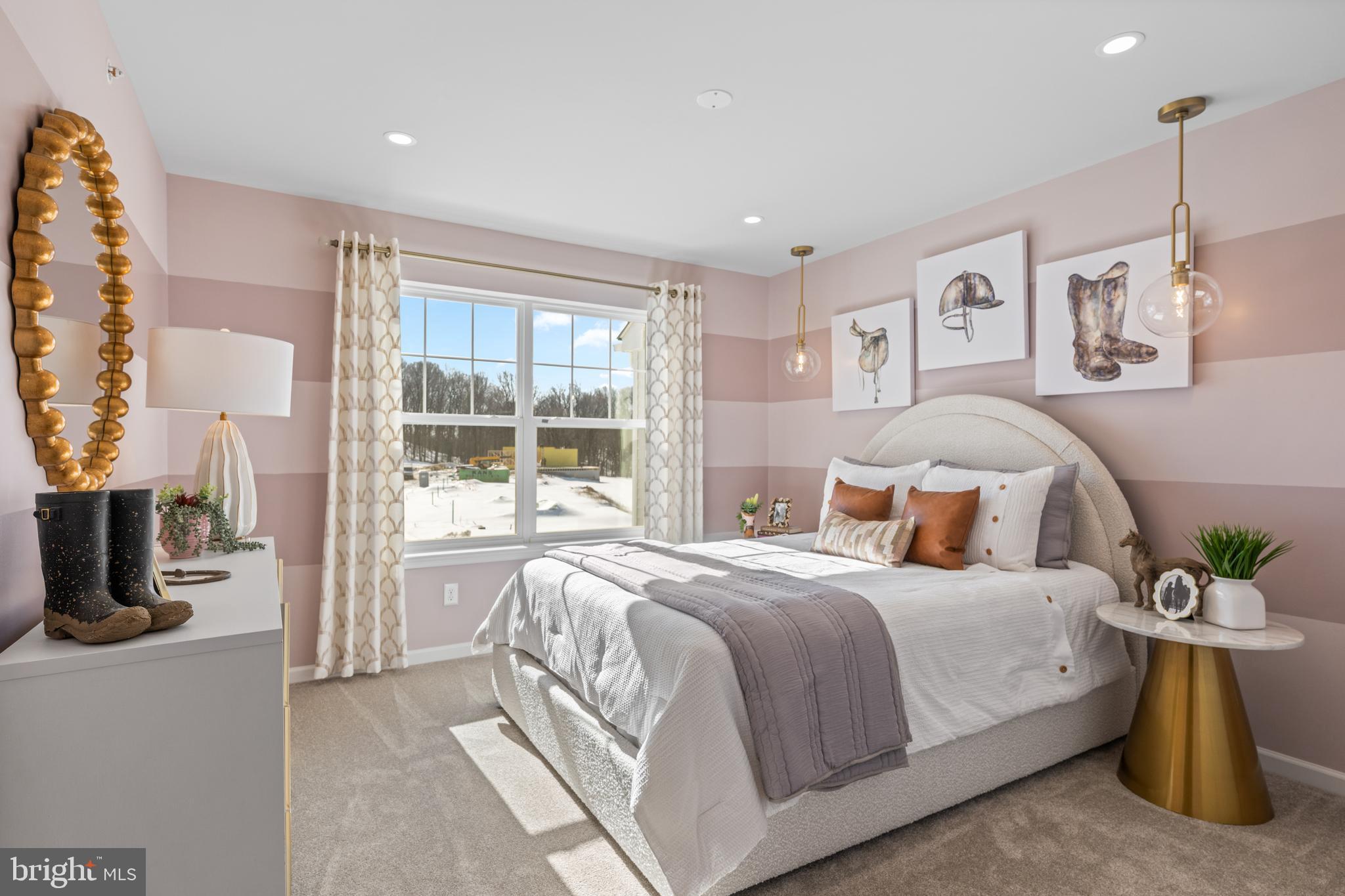 156 Bancroft Road, Unit CARLTON Kennett Square, PA 19348 - Photo 19 of 47 a bedroom with a bed couch and a window