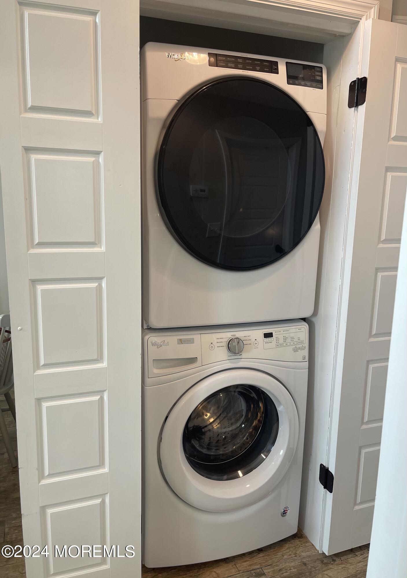 104 West Chadwick Way Lavallette, NJ 08735 - Photo 8 of 13 a utility room with dryer and washer