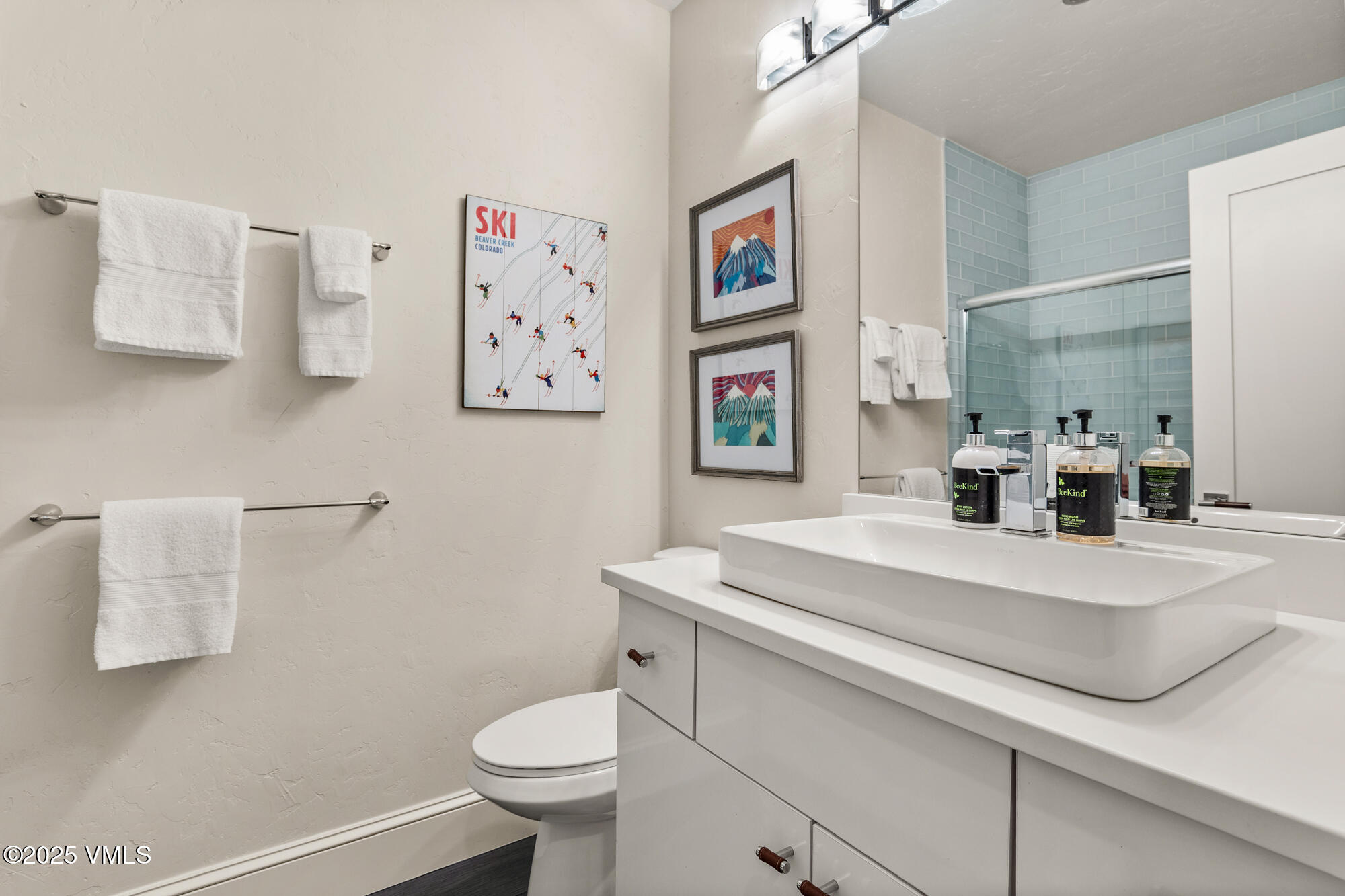 311 Offerson Road, Unit 223 Beaver Creek, CO 81620 - Photo 21 of 37 a bathroom with a sink a toilet and a shower