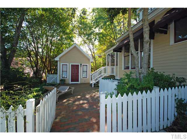 600 Latham Way Raleigh, NC 27604 - Photo 21 of 25 Lots of outdoor living space plus a great storage shed to use for gardening or tools.