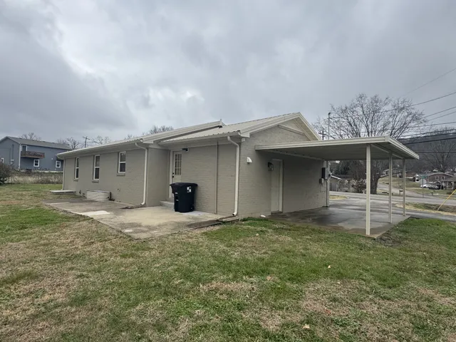 a house view with a garden space