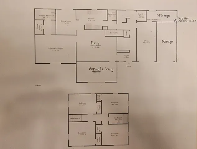 a aerial view of a house