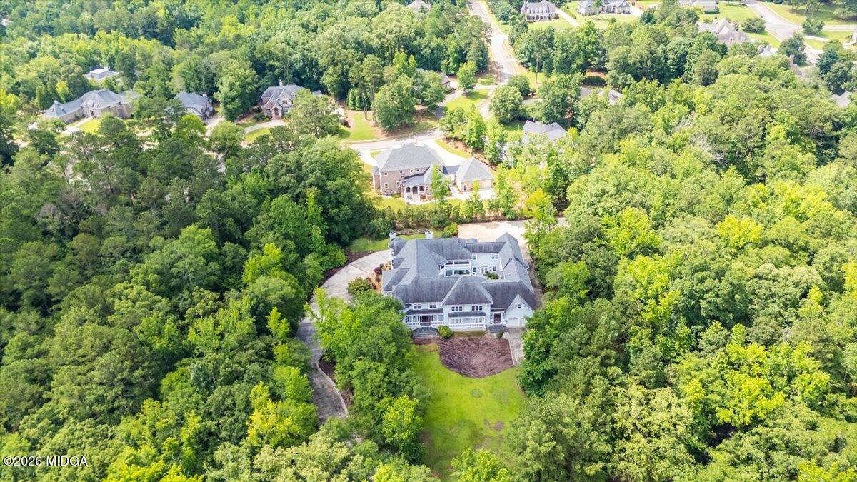311 North Rivoli Farms Drive Macon, GA 31210 - Photo 67 of 79 an aerial view of residential house with outdoor space and trees all around