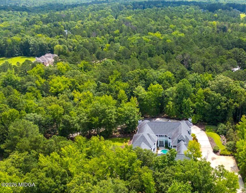 311 North Rivoli Farms Drive Macon, GA 31210 - Photo 76 of 79 an aerial view of a house with yard swimming pool and outdoor seating