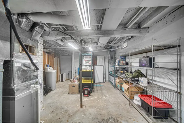 a view of a storage room