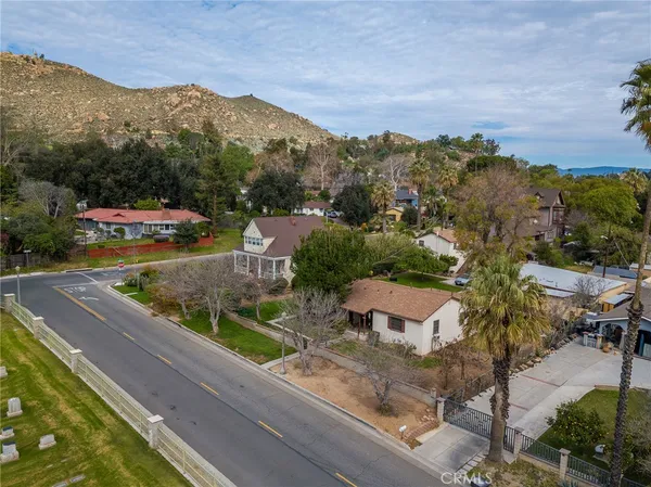 a view of city and mountain