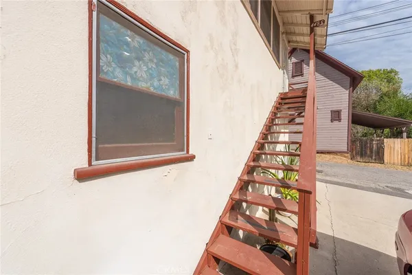 a view of an entryway with staircase