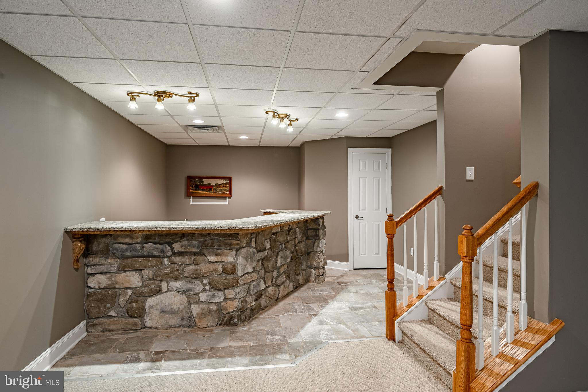 58 Summit Road Malvern, PA 19355 - Photo 46 of 60 Built in bar in finished basement