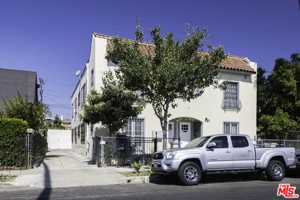 a front view of a house
