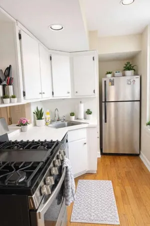 a view of a city with tall buildings