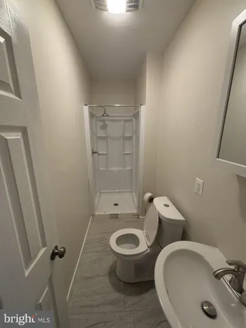 view of bathroom with a sink and toilet