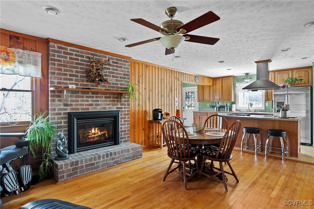 9320 Old Forge Road Providence Forge, VA 23140 - Photo 16 of 50 Dining area with light wood-style floors, ceiling