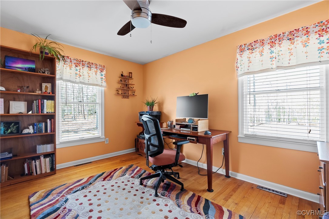 9320 Old Forge Road Providence Forge, VA 23140 - Photo 29 of 50 Office area featuring baseboards, visible vents, w