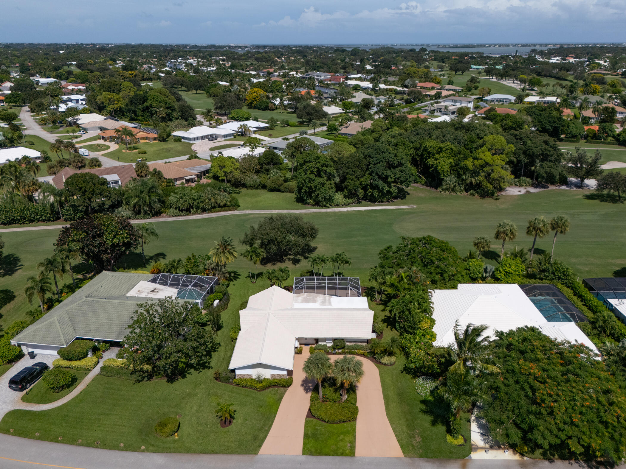 2811 Southeast Fairway West Stuart, FL 34997 - Photo 8 of 40 an aerial view of a house with outdoor space