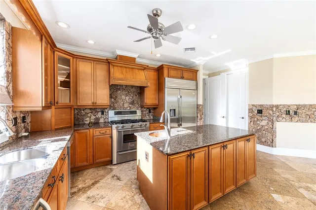 a view of a swimming pool with a lake