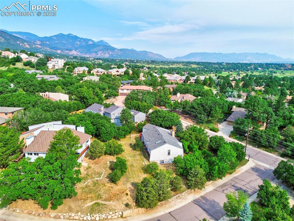 635 Royal Oak Drive Colorado Springs, CO 80906 - Photo 39 of 47 an aerial view of residential house with outdoor space and street view