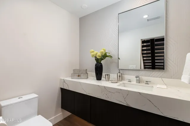 a bathroom with a sink and a toilet